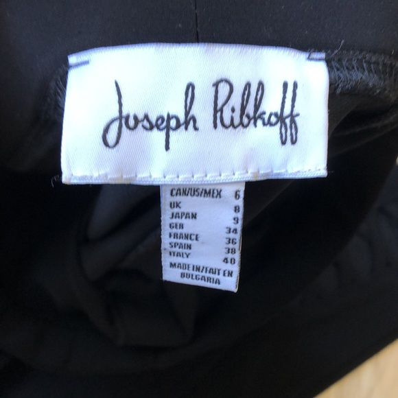 Joseph Ribkoff | criss-cross detail black leggings - Picture 4 of 5